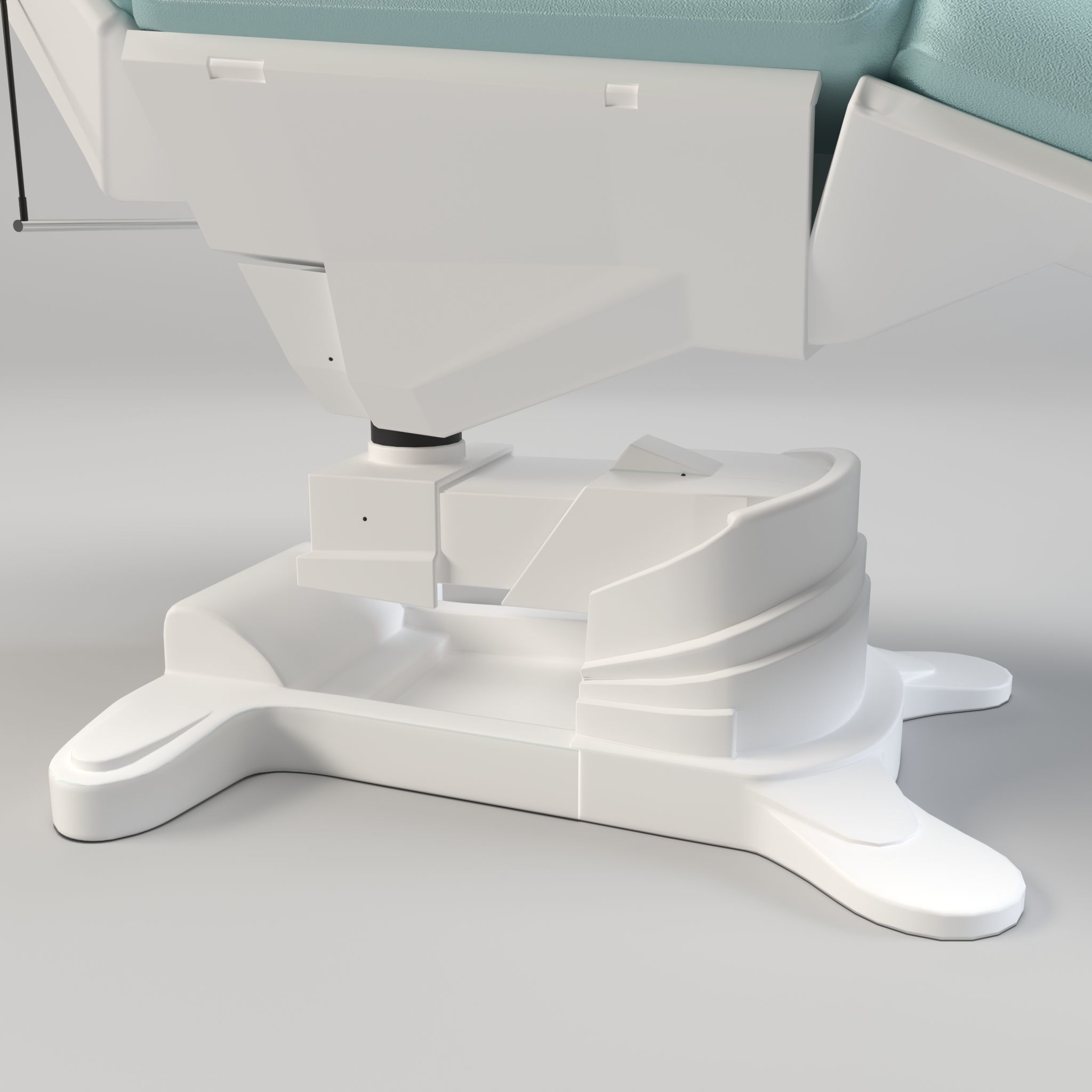 Electric Hydraulic Adjustable Chair Low-poly 3D model_5