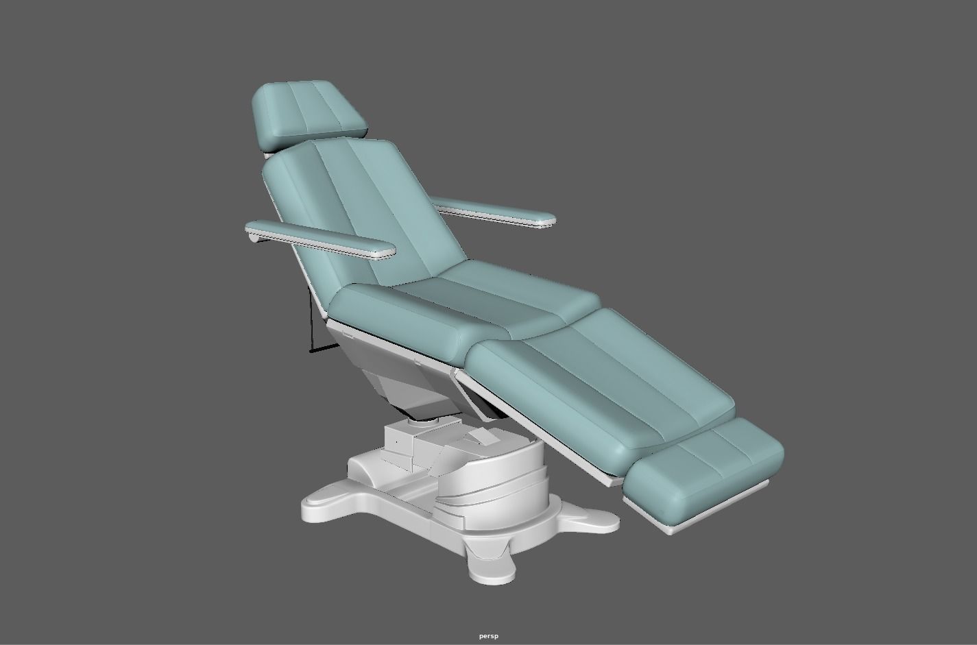 Electric Hydraulic Adjustable Chair Low-poly 3D model_7