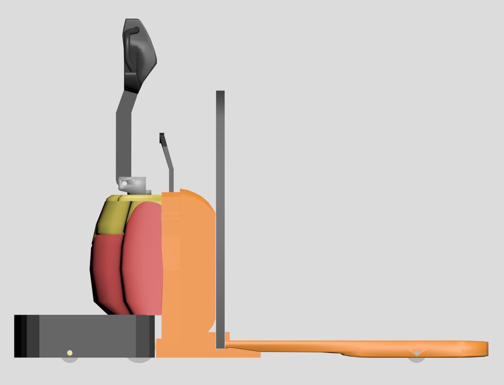 Industrial Forklift - Print-Ready with 11 Assembly Parts 3D print model_1