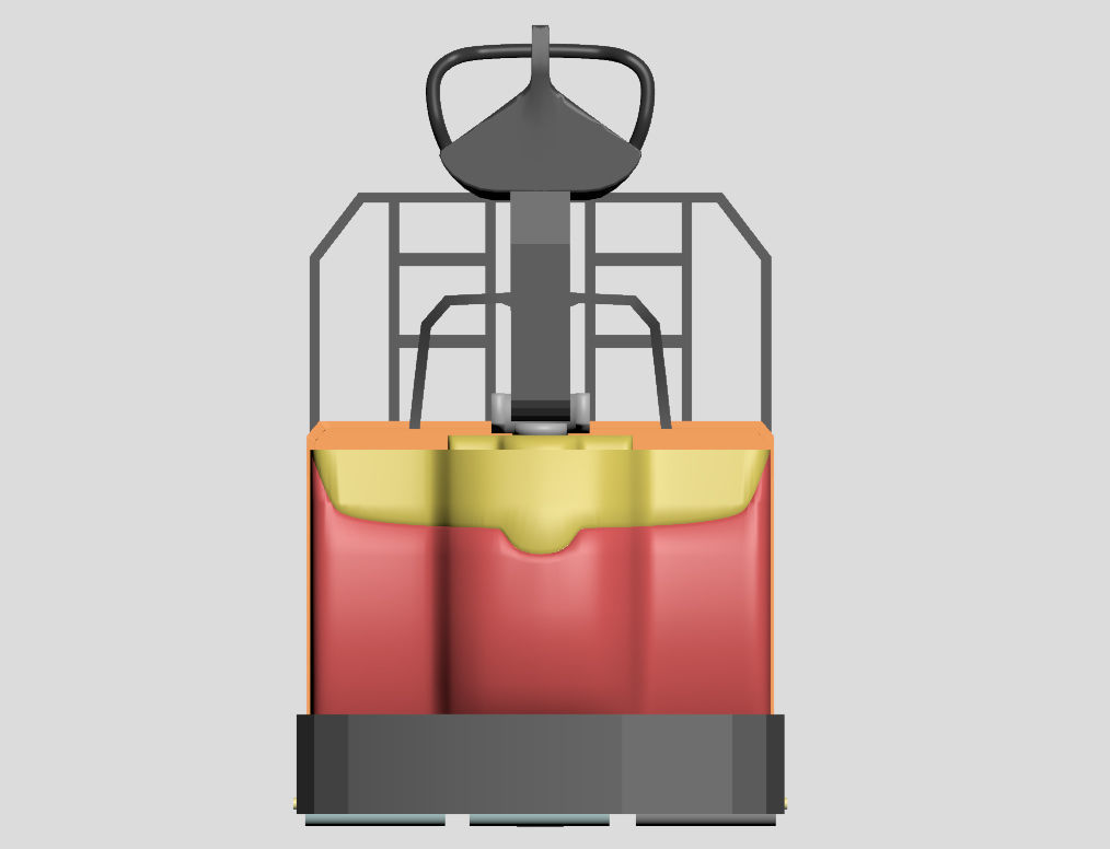 Industrial Forklift - Print-Ready with 11 Assembly Parts 3D print model_3