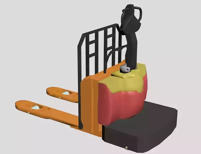 Industrial Forklift - Print-Ready with 11 Assembly Parts 3D print model