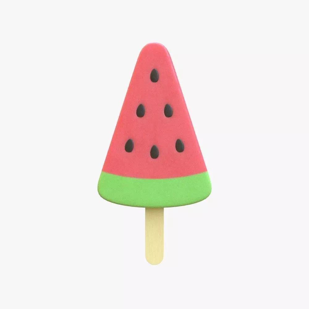 Watermelon Popsicle 3D model