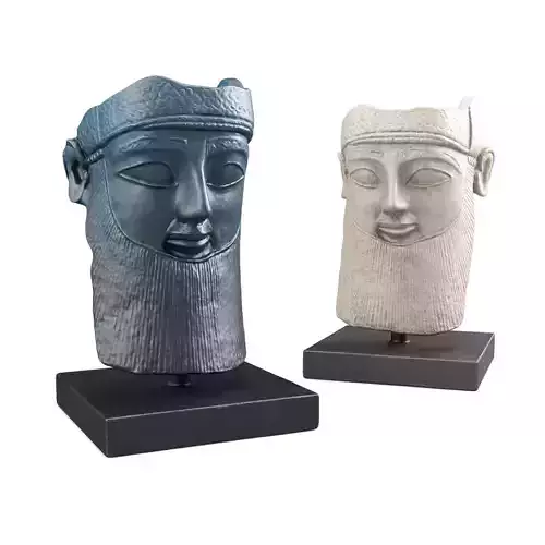 Mask of assyrian man