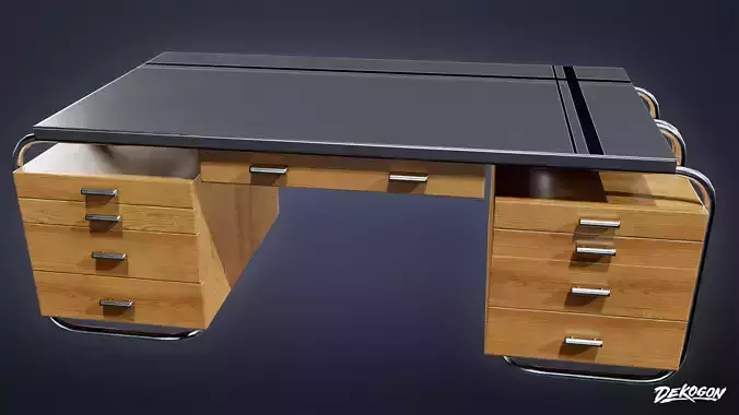ART DECO - Desk 12 - LOW POLY