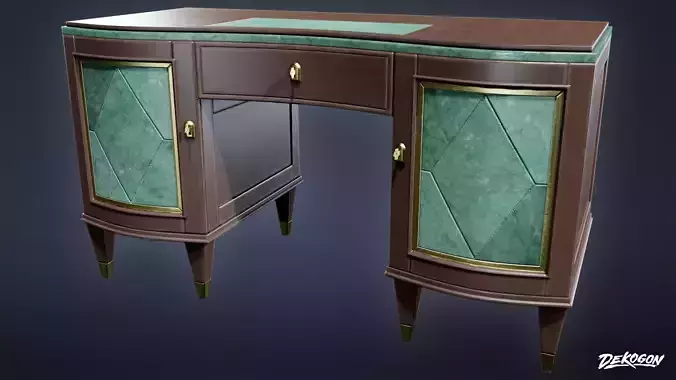 ART DECO - Desk 16 - LOW POLY