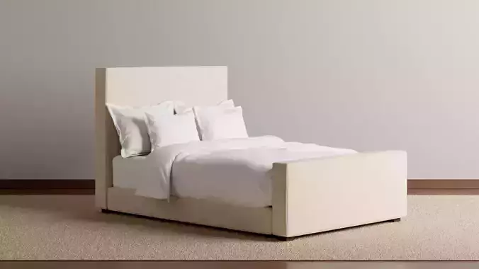 Fernanda Upholstered Bed 3D model