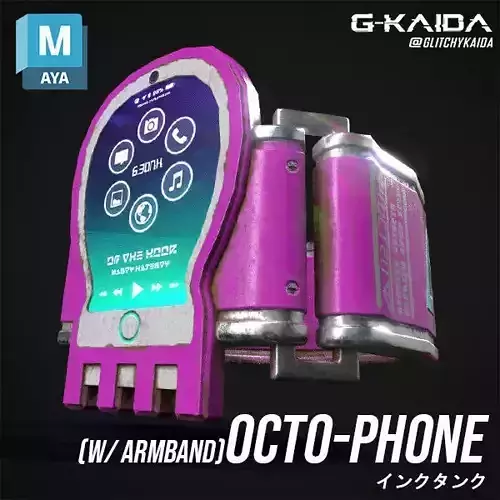 Prop - Weapon - Octoling Phone Low-poly 3D model