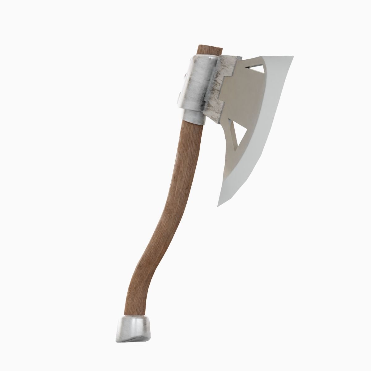 Fantasy Medieval Axe Low-poly 3D model_7