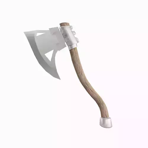 Fantasy Medieval Axe Low-poly 3D model
