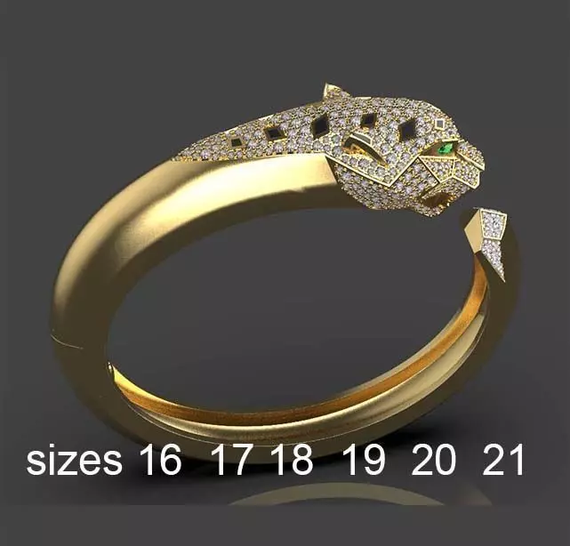 bracelet panther 3D print model