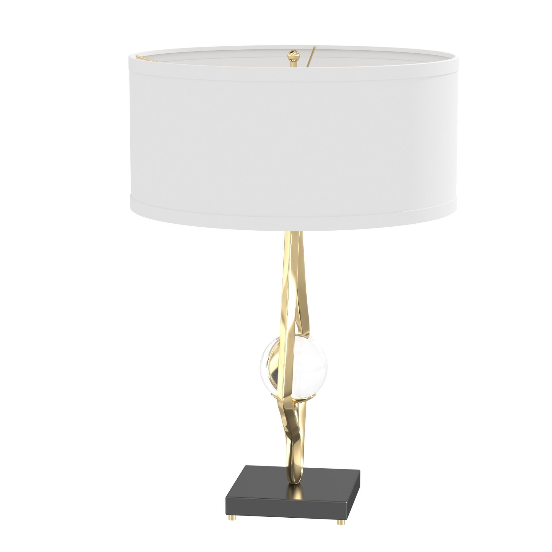 Abstract Lamp Crystal Sphere Brass By Global Views 3D model_2