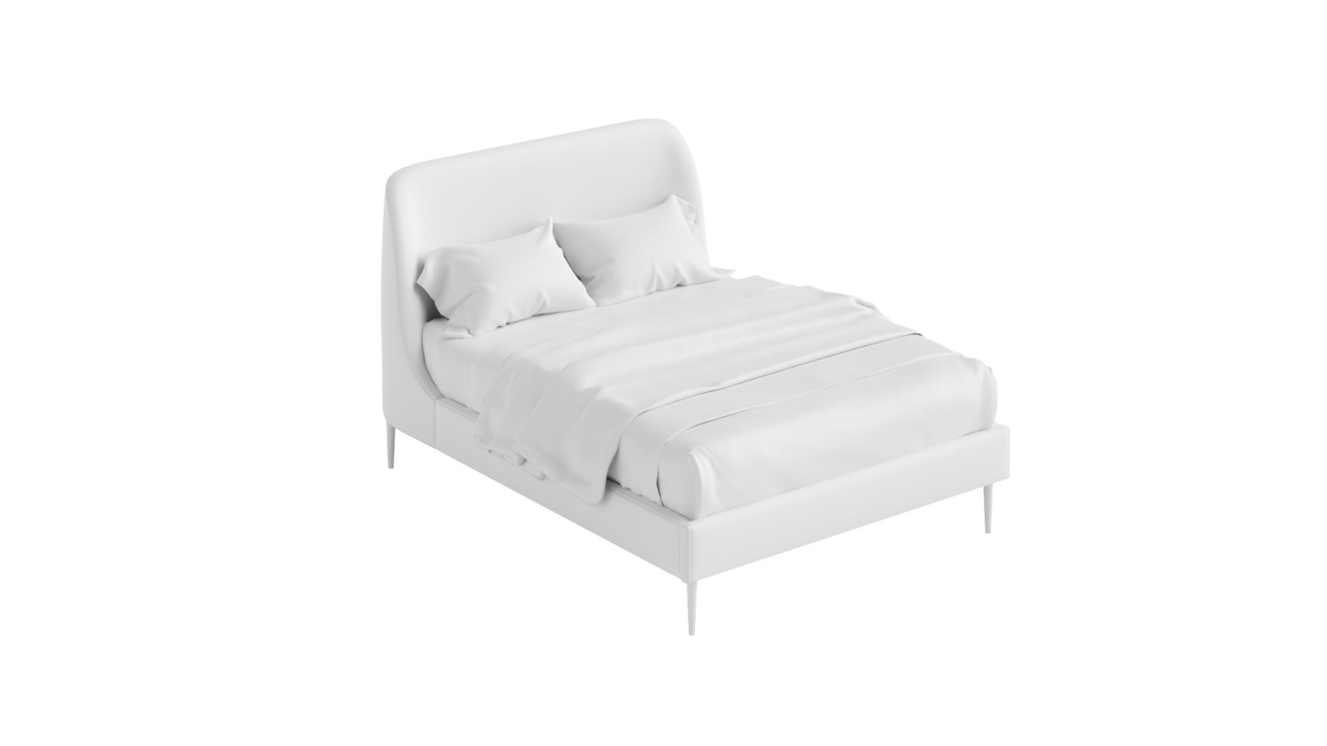 Karsyn Upholstered Bed 3D model_4