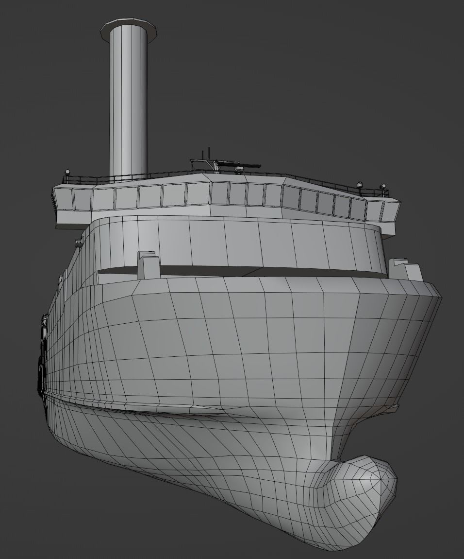 Scandlines hybrid ferry Low-poly 3D model_12