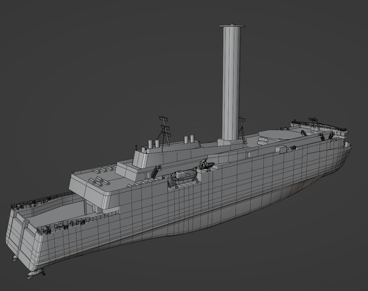 Scandlines hybrid ferry Low-poly 3D model_8