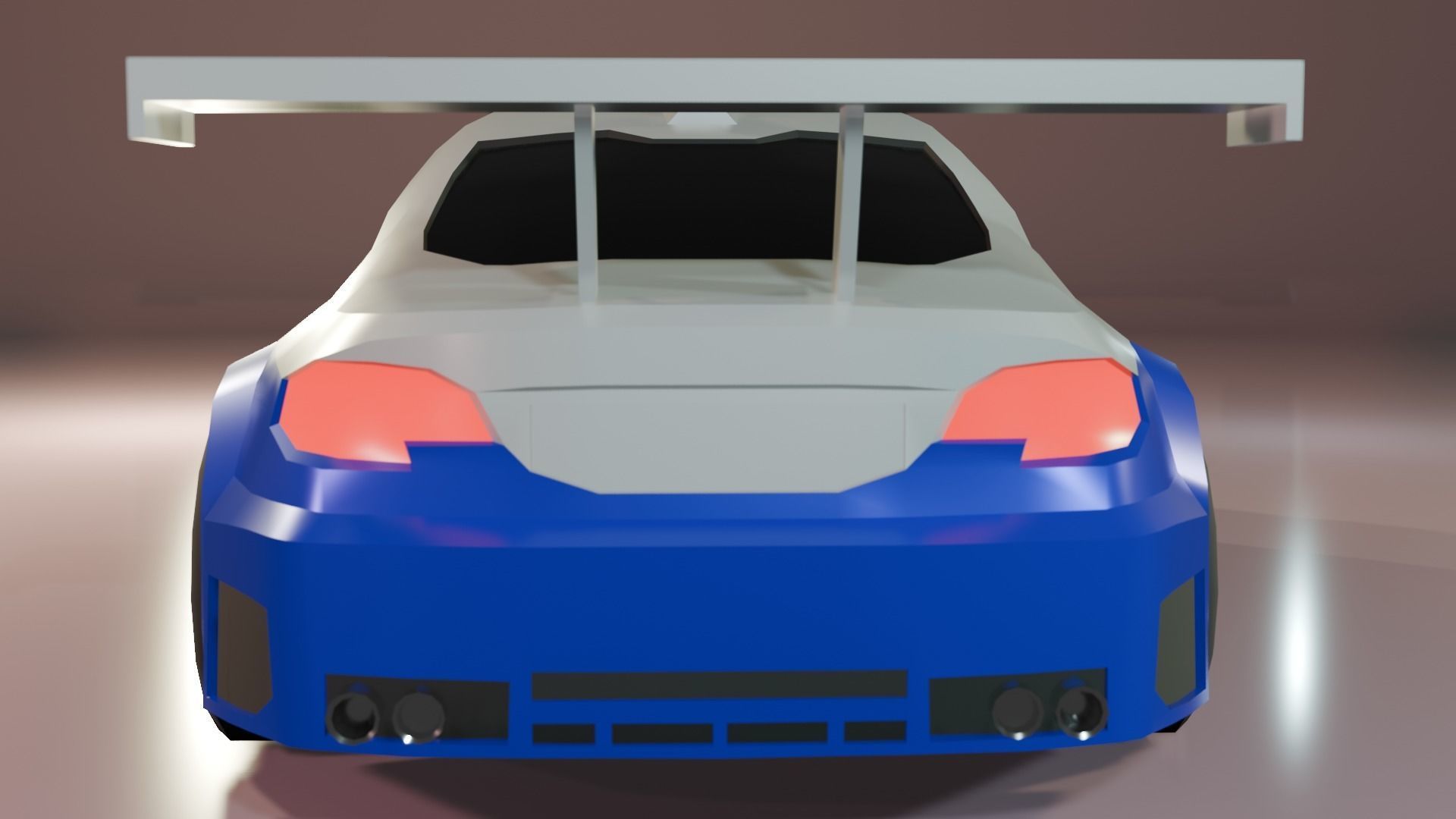 Low Poly Gameready BMW M3 E46 Low-poly 3D model_9