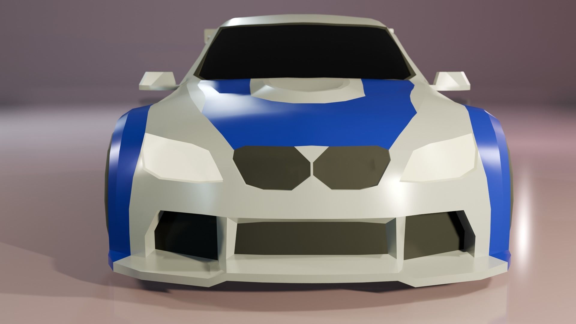 Low Poly Gameready BMW M3 E46 Low-poly 3D model_4