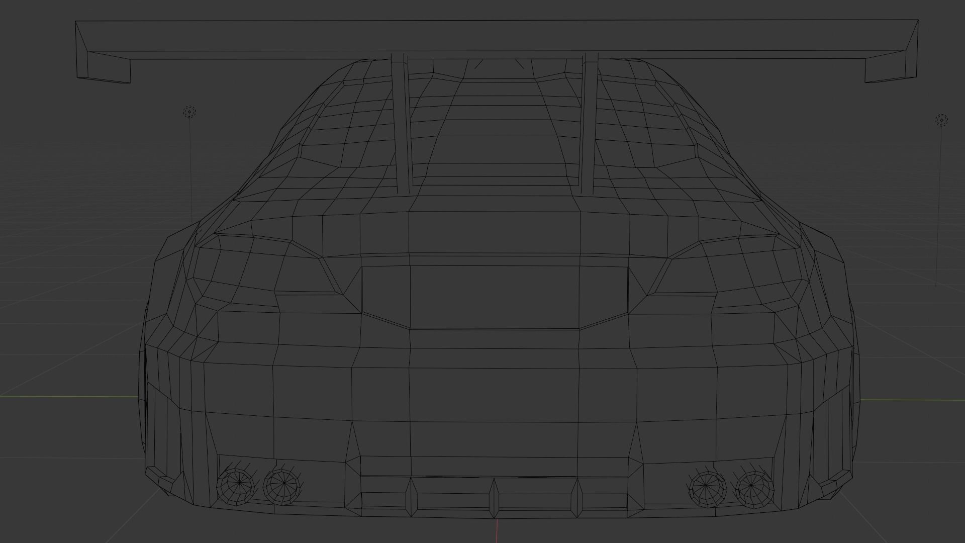 Low Poly Gameready BMW M3 E46 Low-poly 3D model_10
