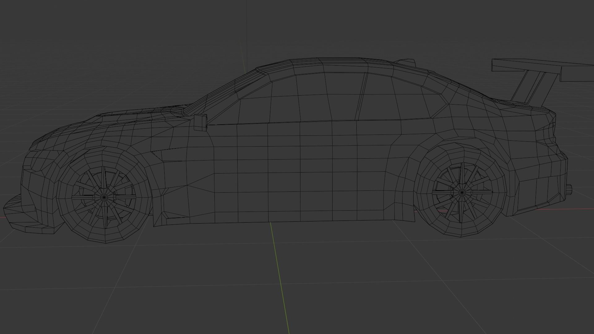Low Poly Gameready BMW M3 E46 Low-poly 3D model_7