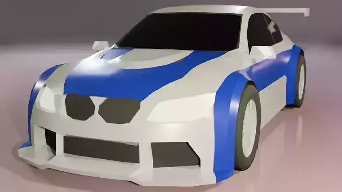 Low Poly Gameready BMW M3 E46