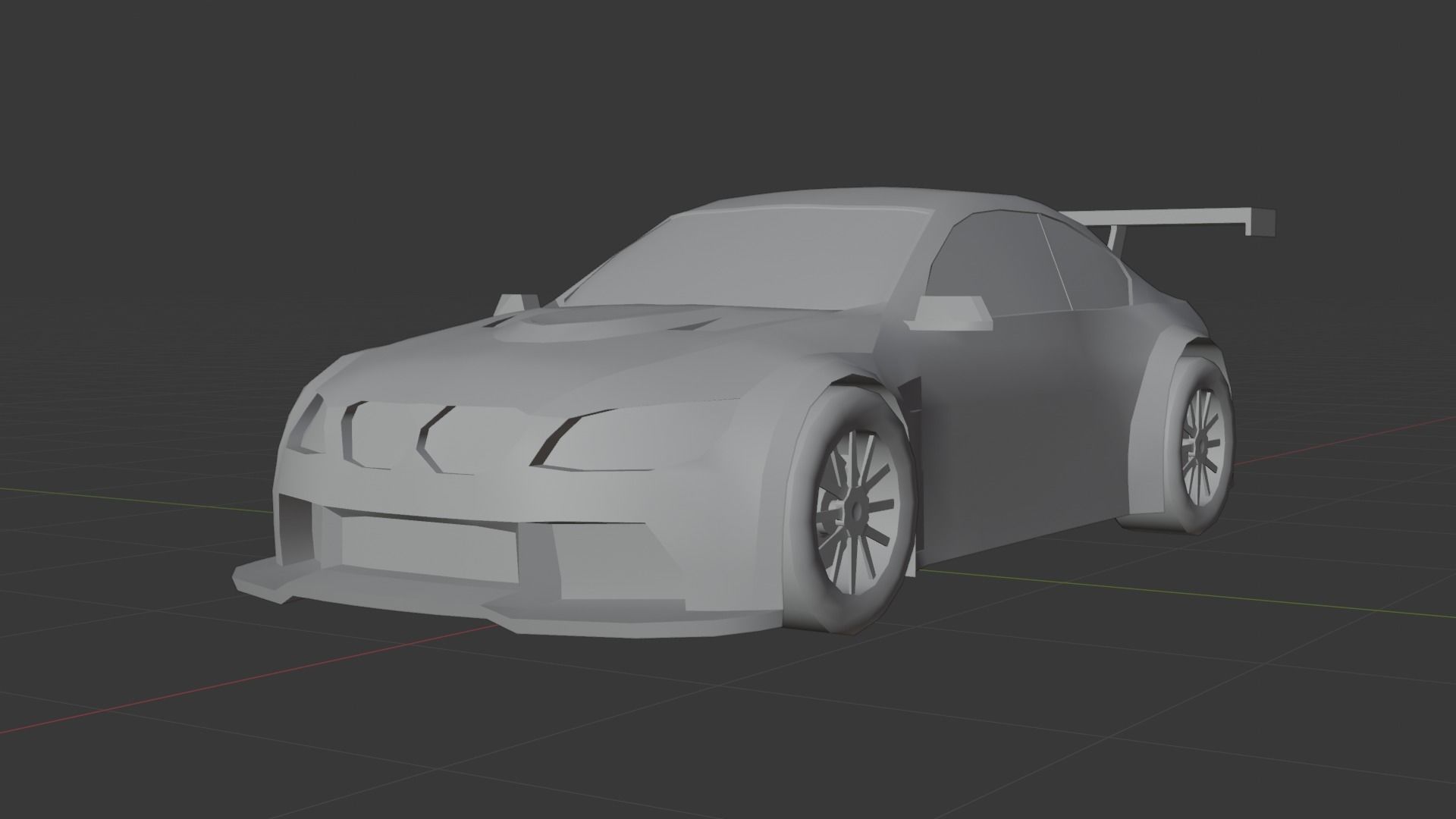 Low Poly Gameready BMW M3 E46 Low-poly 3D model_18