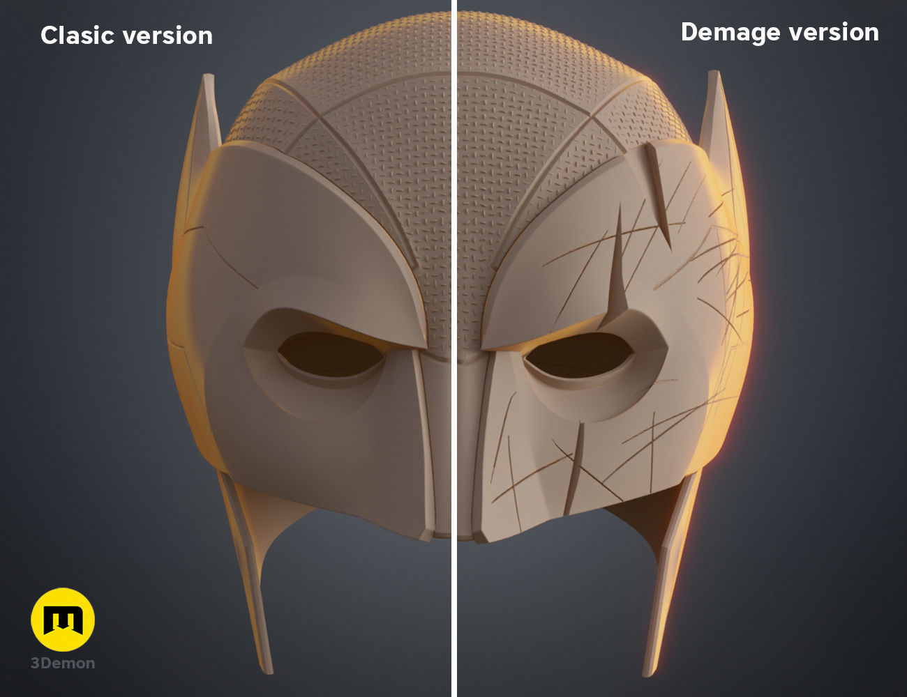 Wolverine Helmet X-men 3D print model_2
