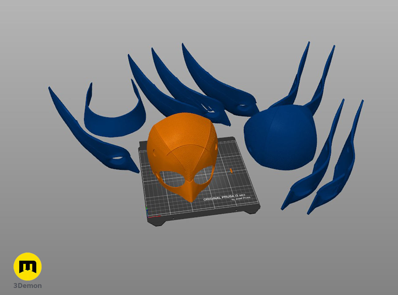 Wolverine Helmet X-men 3D print model_5