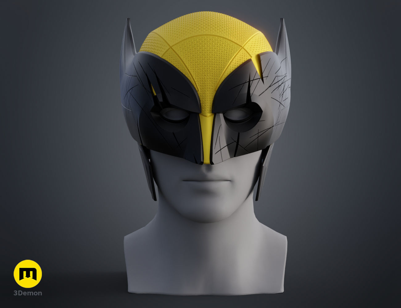 Wolverine Helmet X-men 3D print model_14