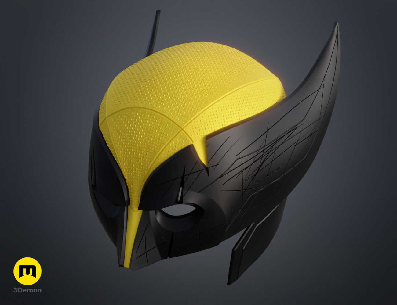 Wolverine Helmet X-men 3D print model_1
