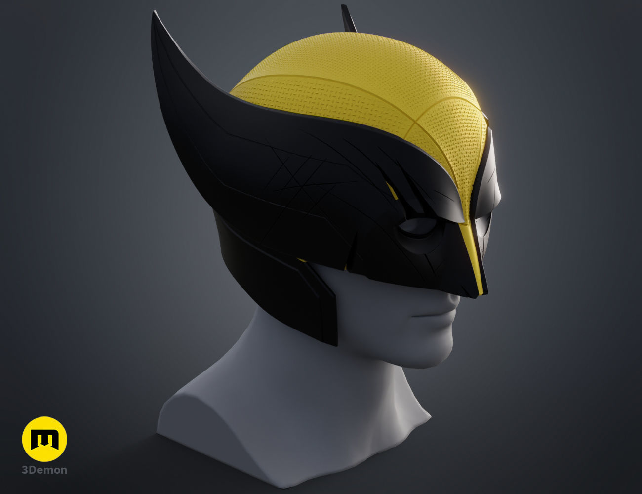 Wolverine Helmet X-men 3D print model_10