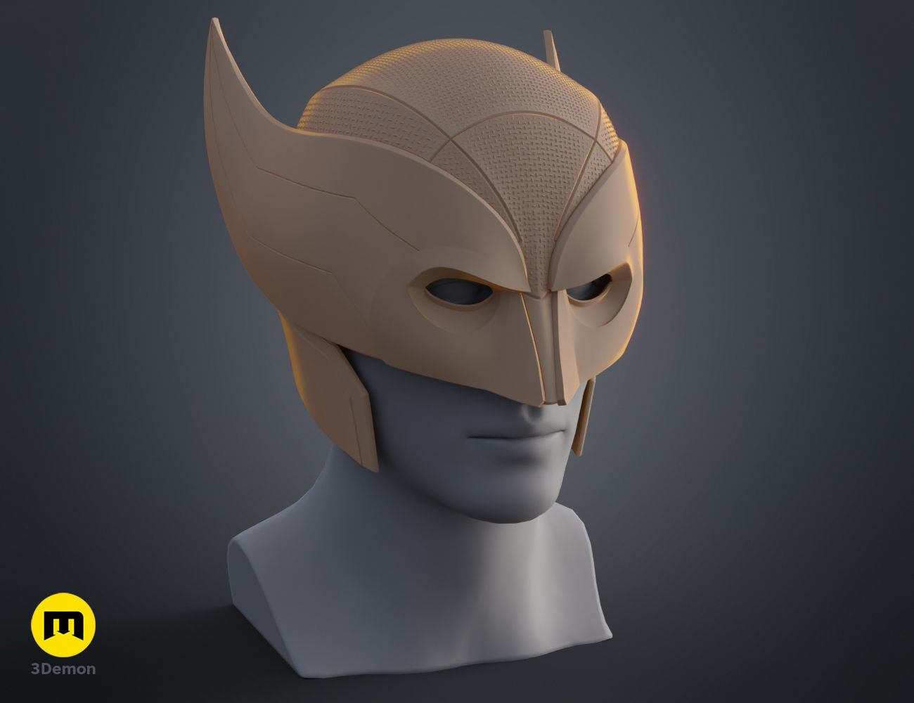 Wolverine Helmet X-men 3D print model_7