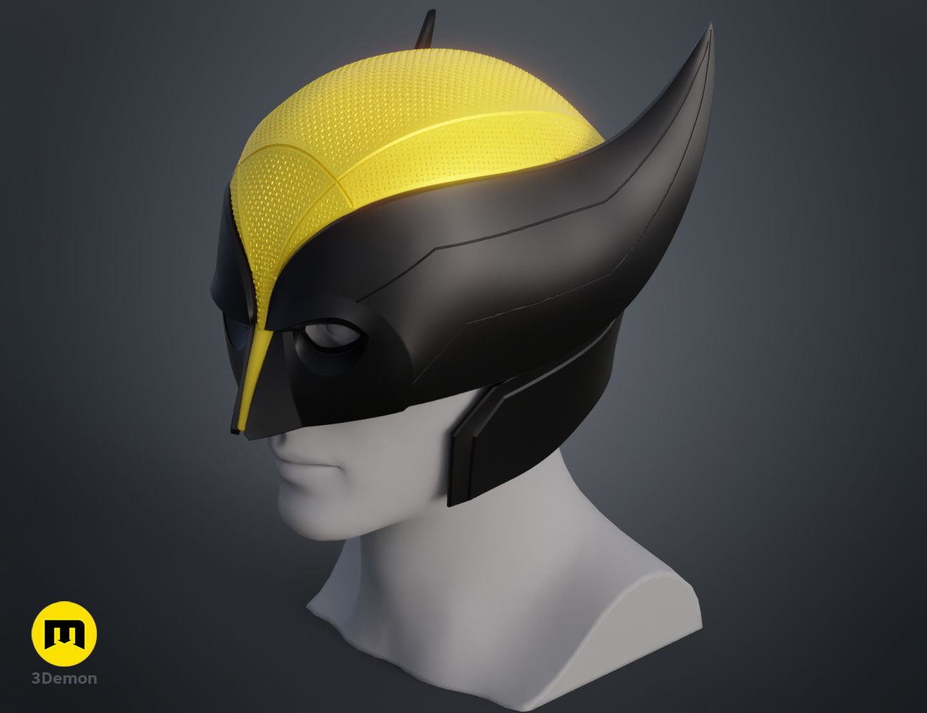 Wolverine Helmet X-men 3D print model_6