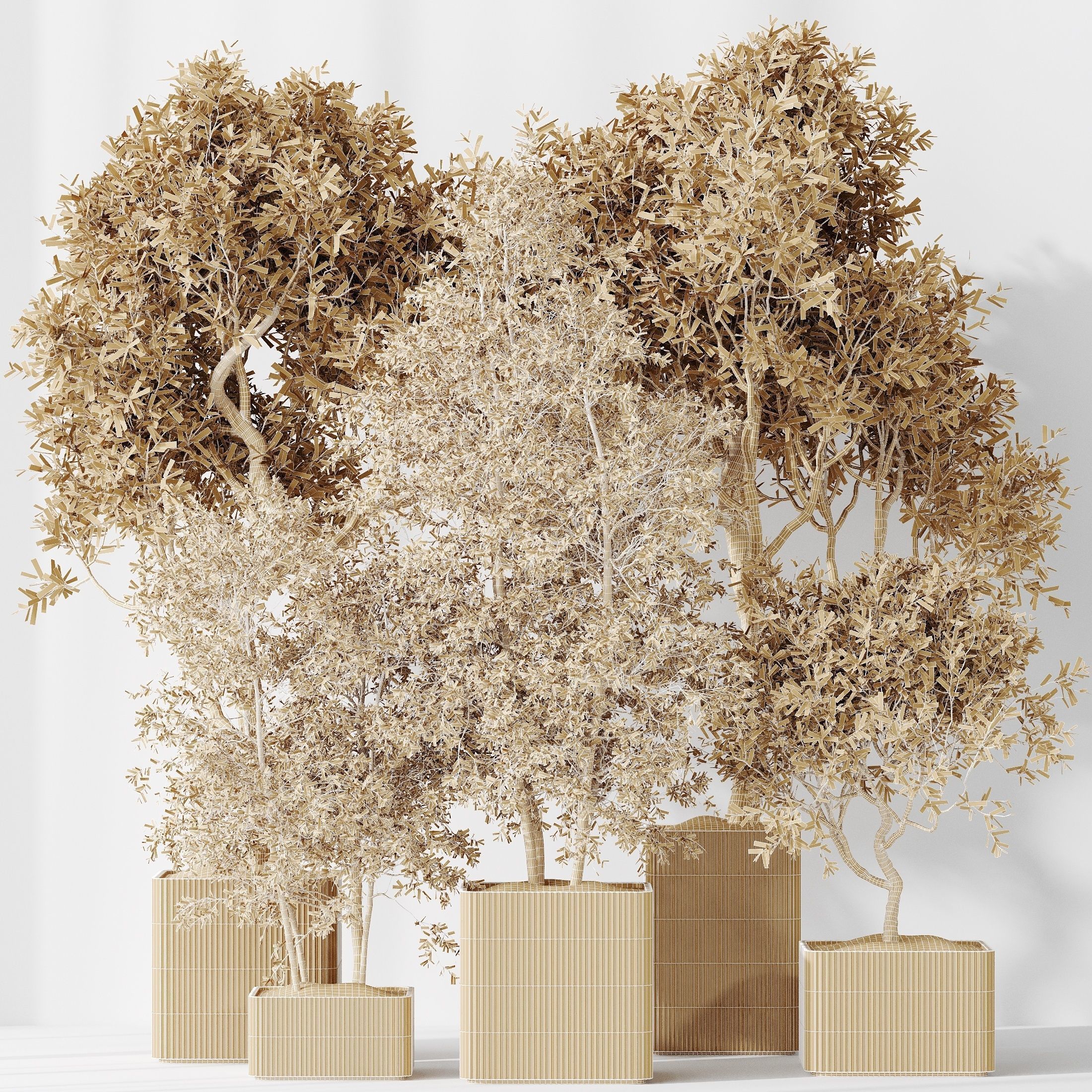 12 Different SETS of Plant Indoor SET VOL148 3D Model Collection_38