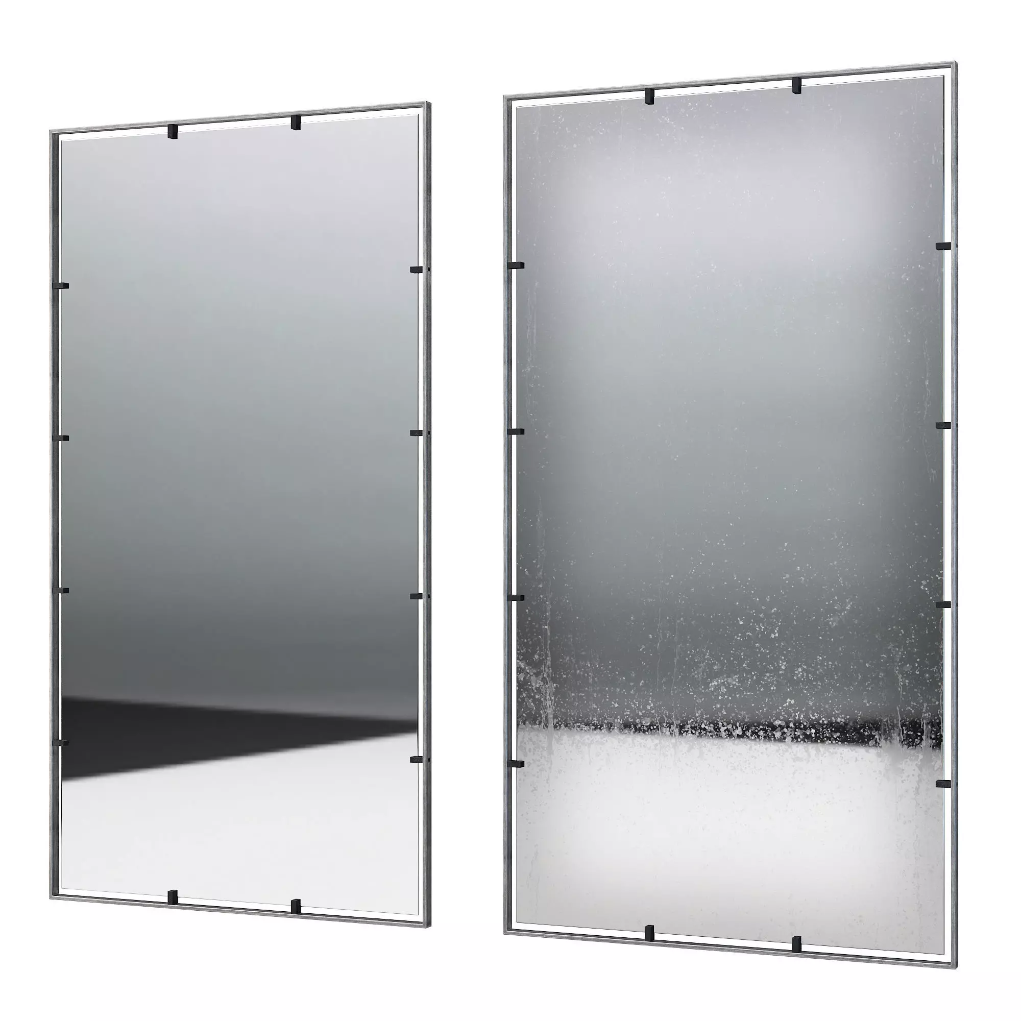 Niccolo Floating Floor Mirror 3D model_0