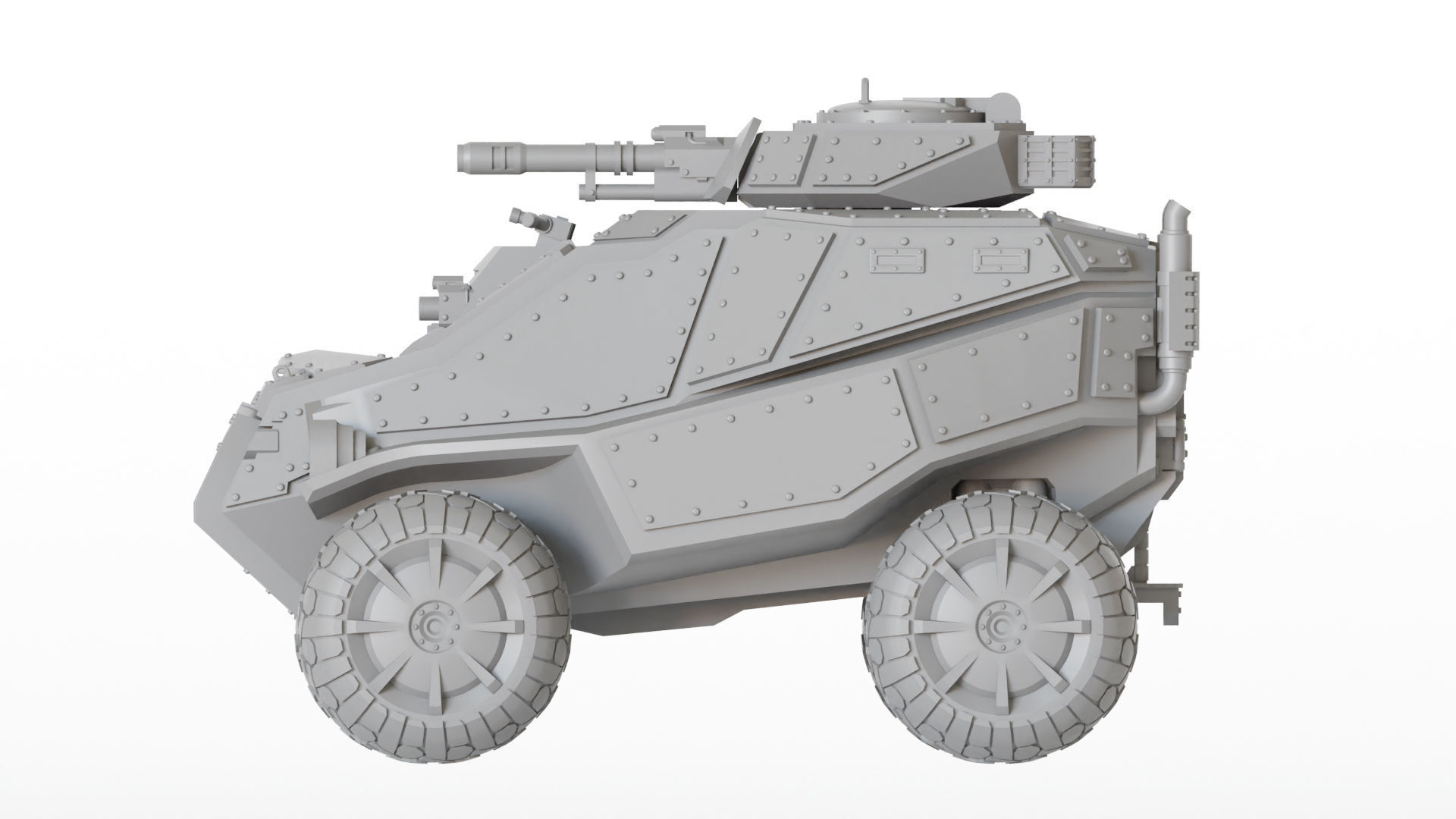 Sci fi Gothic Storm Vehicle 3D print model_6