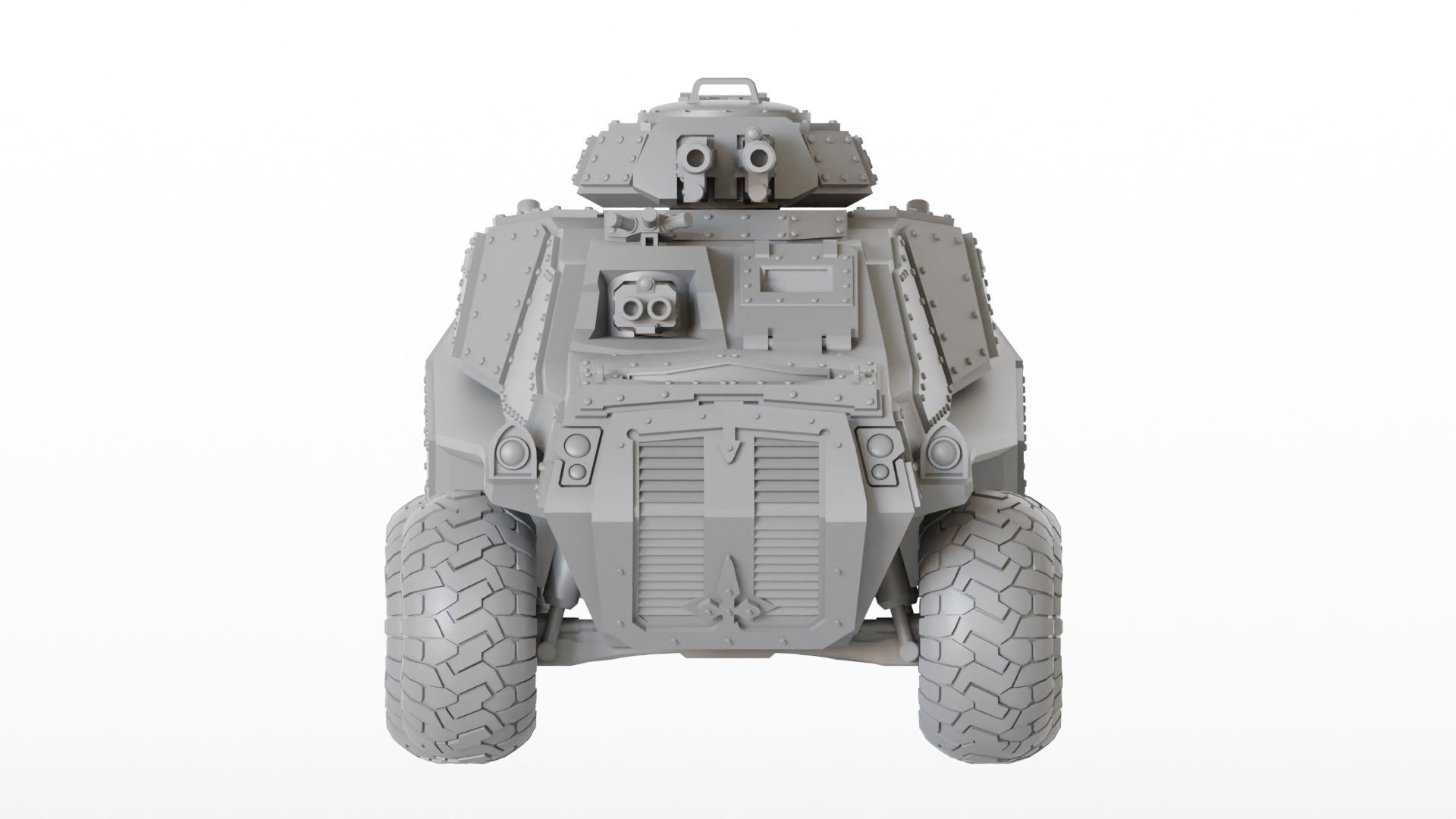 Sci fi Gothic Storm Vehicle 3D print model_7