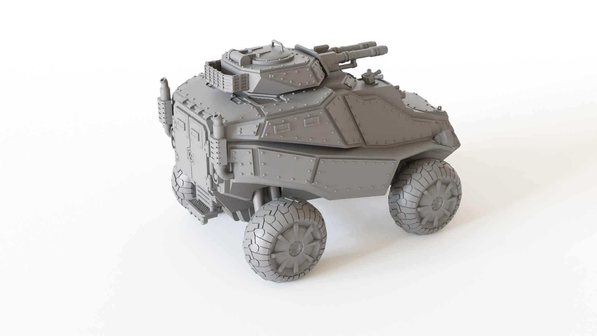 Sci fi Gothic Storm Vehicle 3D print model_12