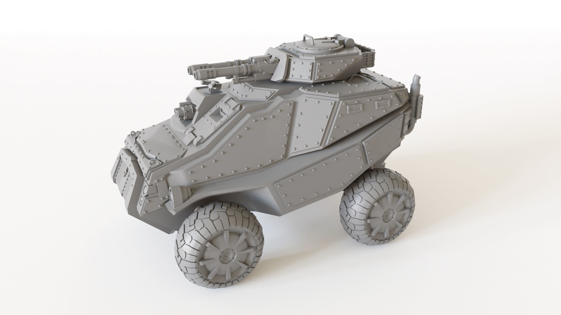 Sci fi Gothic Storm Vehicle 3D print model_16