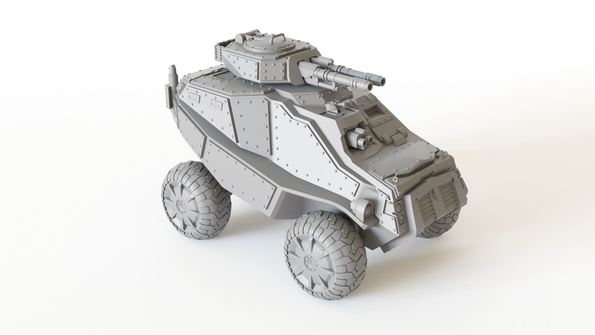 Sci fi Gothic Storm Vehicle 3D print model_11