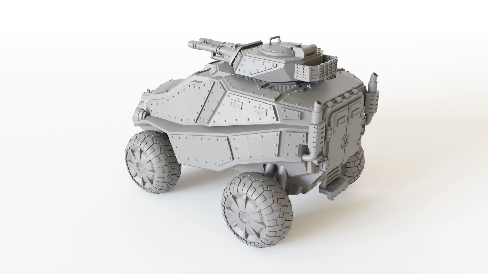 Sci fi Gothic Storm Vehicle 3D print model_14