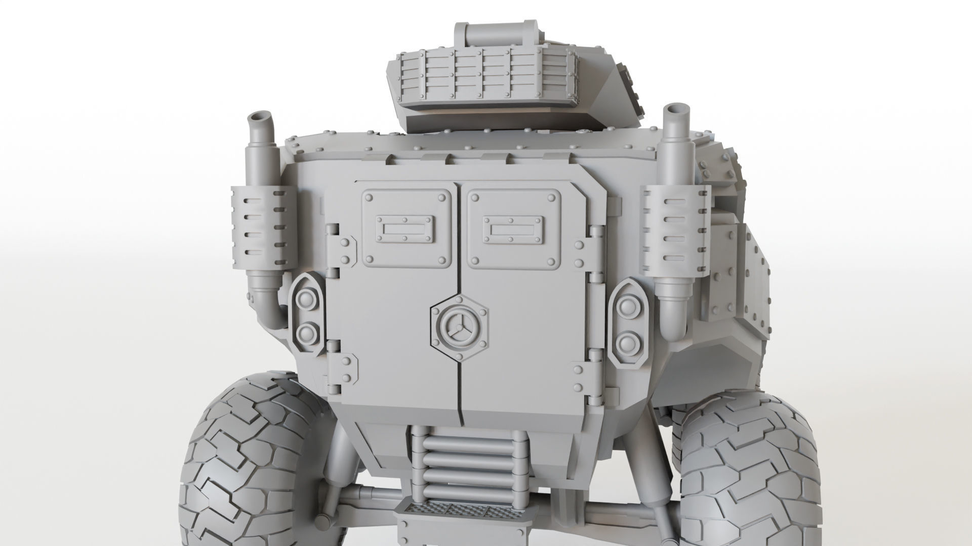 Sci fi Gothic Storm Vehicle 3D print model_9