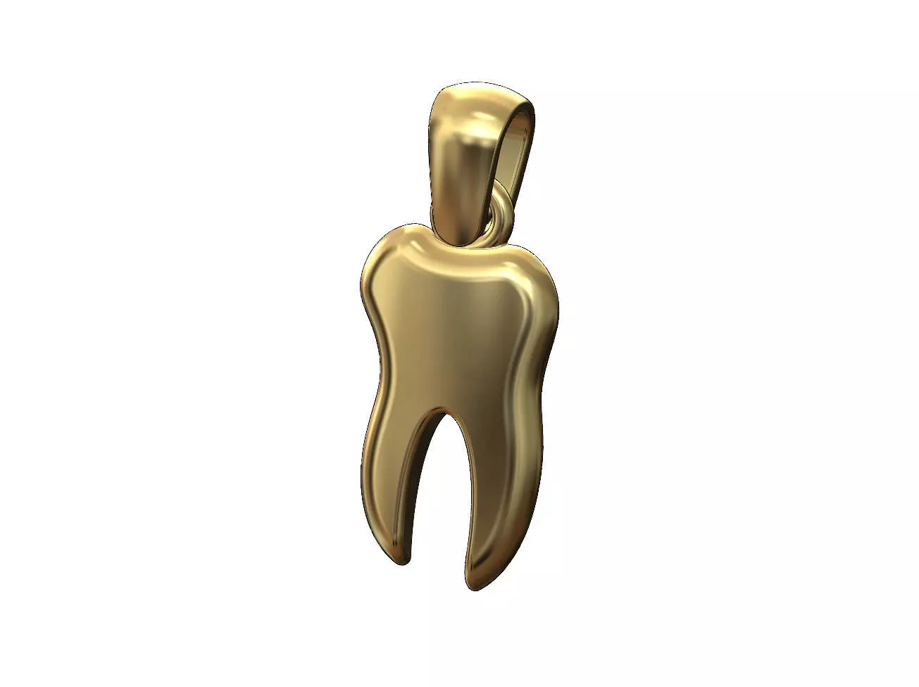 Tooth dentist pendant charm 3D print model