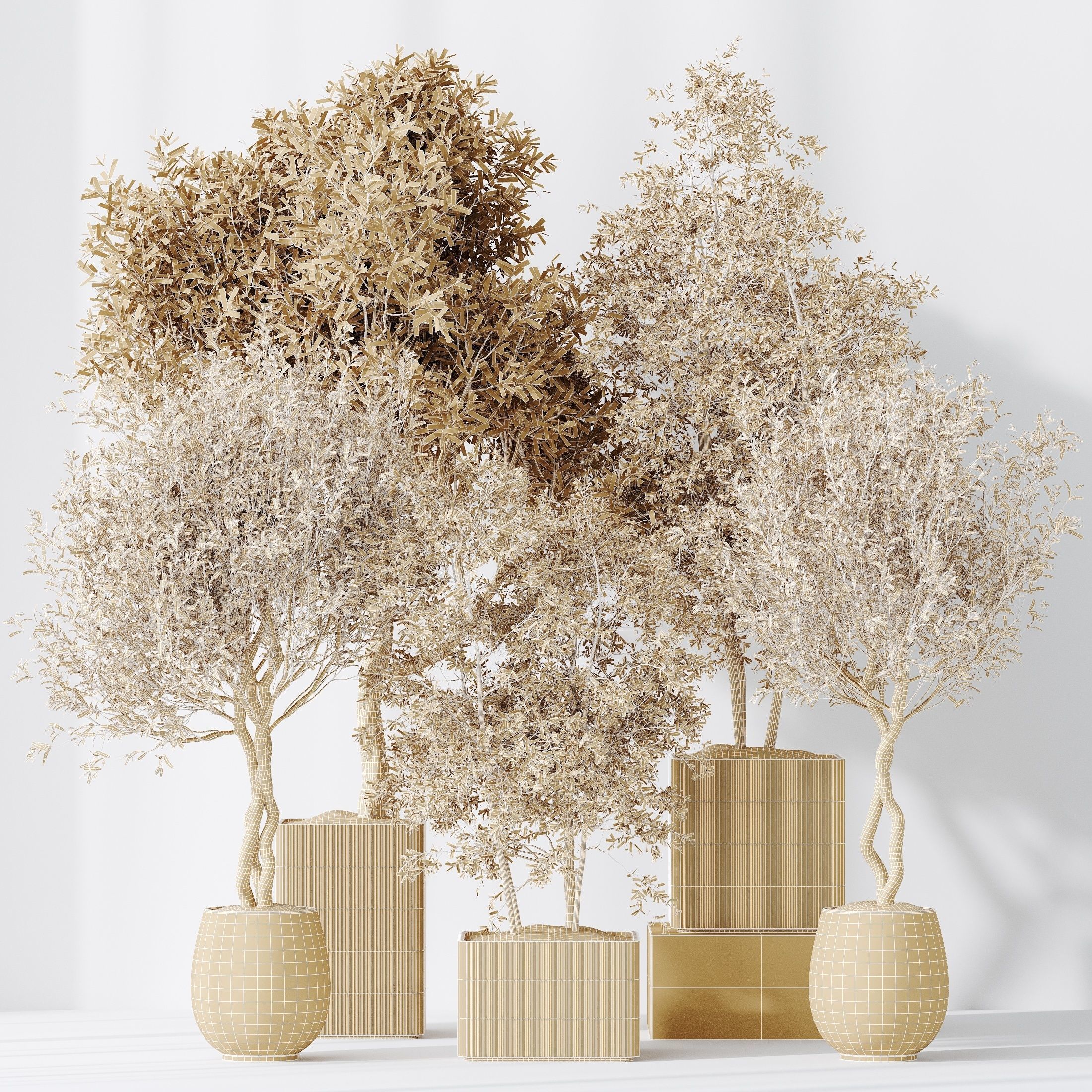 12 Different SETS of Plant Indoor SET VOL149 3D Model Collection_53