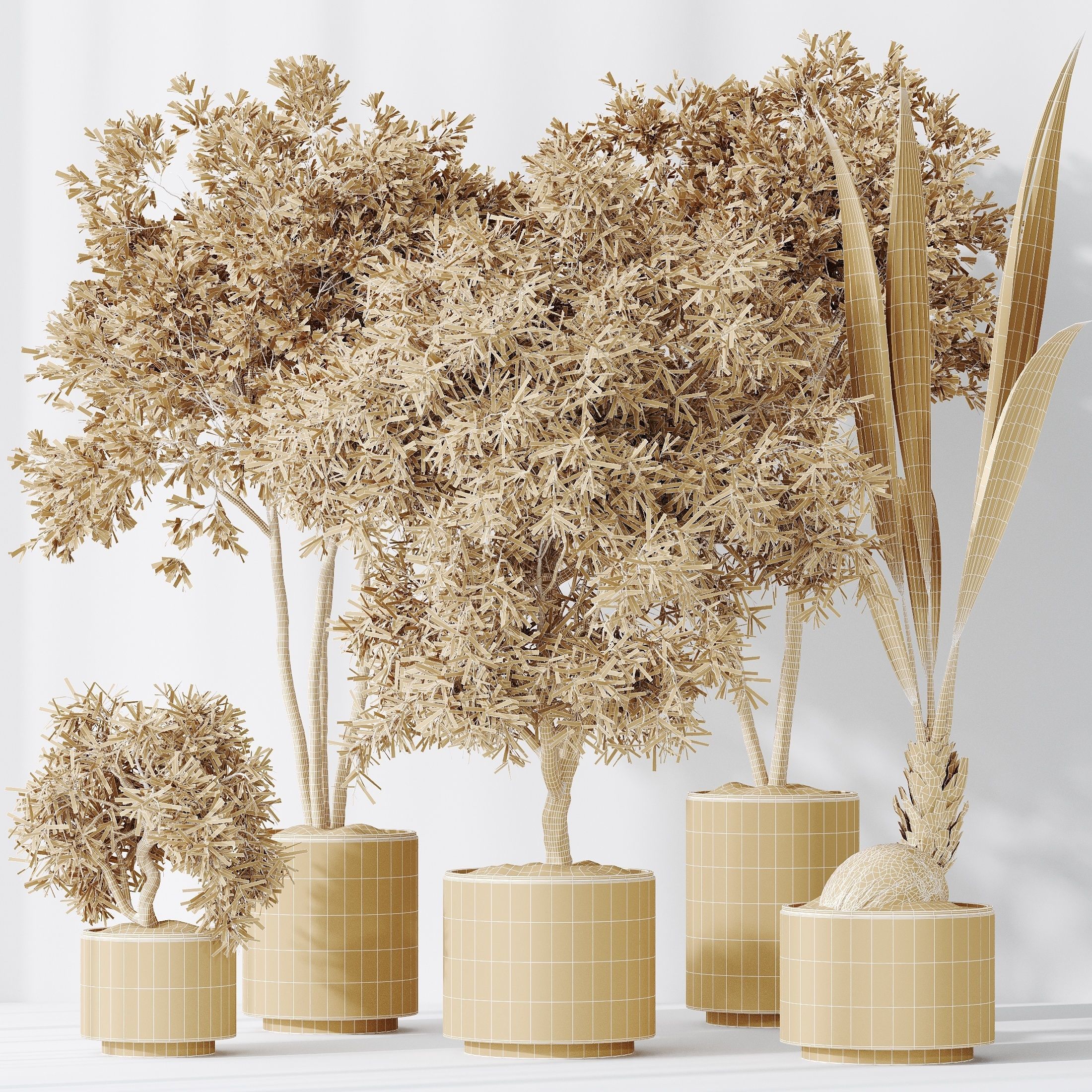 12 Different SETS of Plant Indoor SET VOL149 3D Model Collection_51