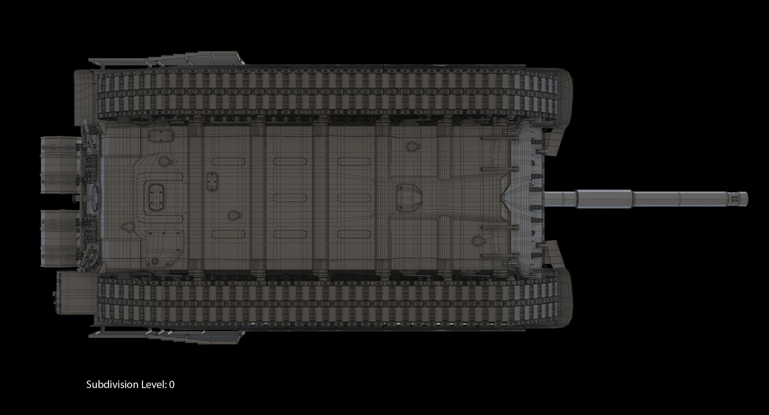 T-90 MS Desert Clean Low-poly 3D model_20
