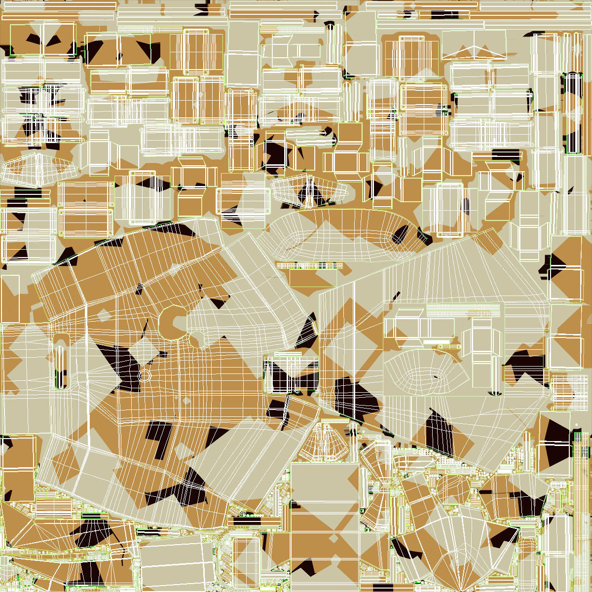 T-90 MS Desert Clean Low-poly 3D model_38