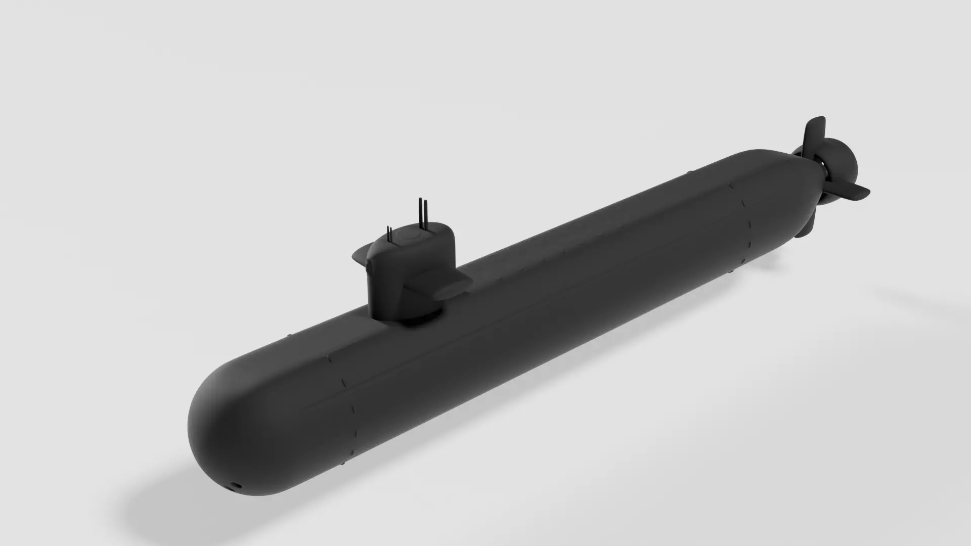 Submarine 3D print model_0