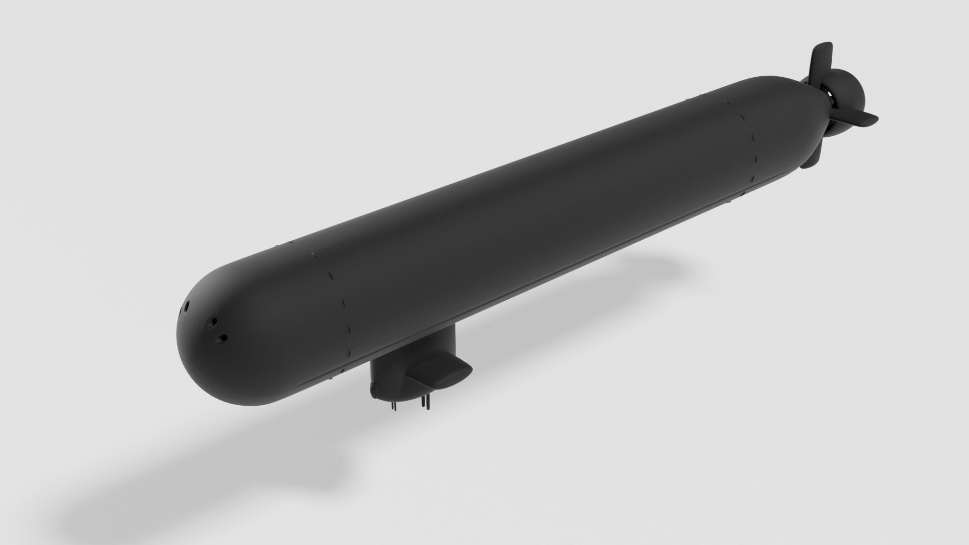 Submarine 3D print model_3