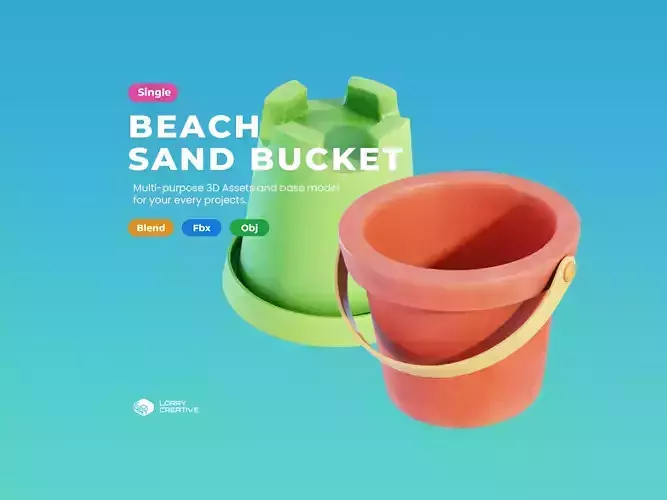 Cartoon Bucket Beach Sand Toys