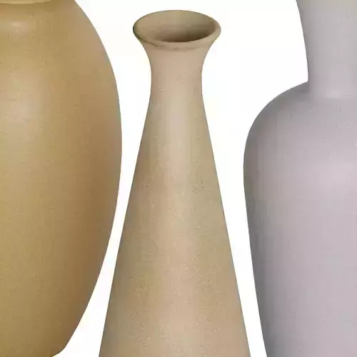 Glazed Ceramic Floor Vases