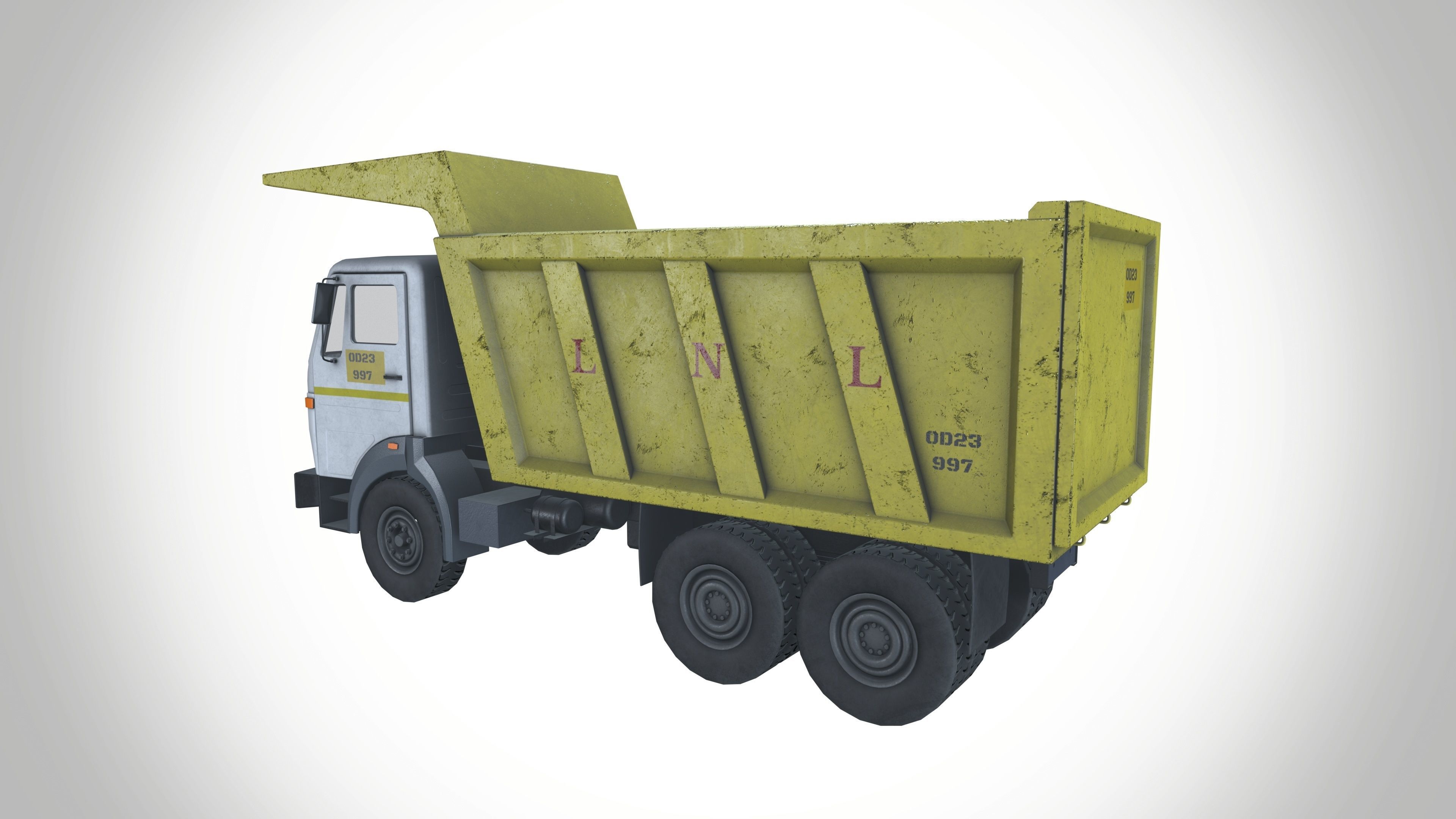 Mining 16 Tyre Truck Tata Signa 4825 Tipper 3D model_4